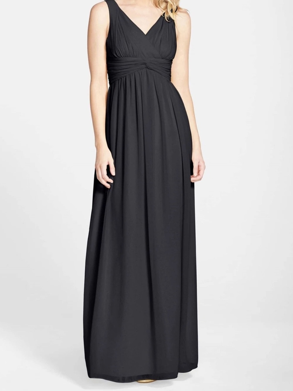 DONNA MORGAN 4 Black Formal Evening Gown Dress